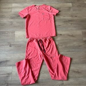 Figs Scrubs Set Top Sz M Pants Sz M/Tall